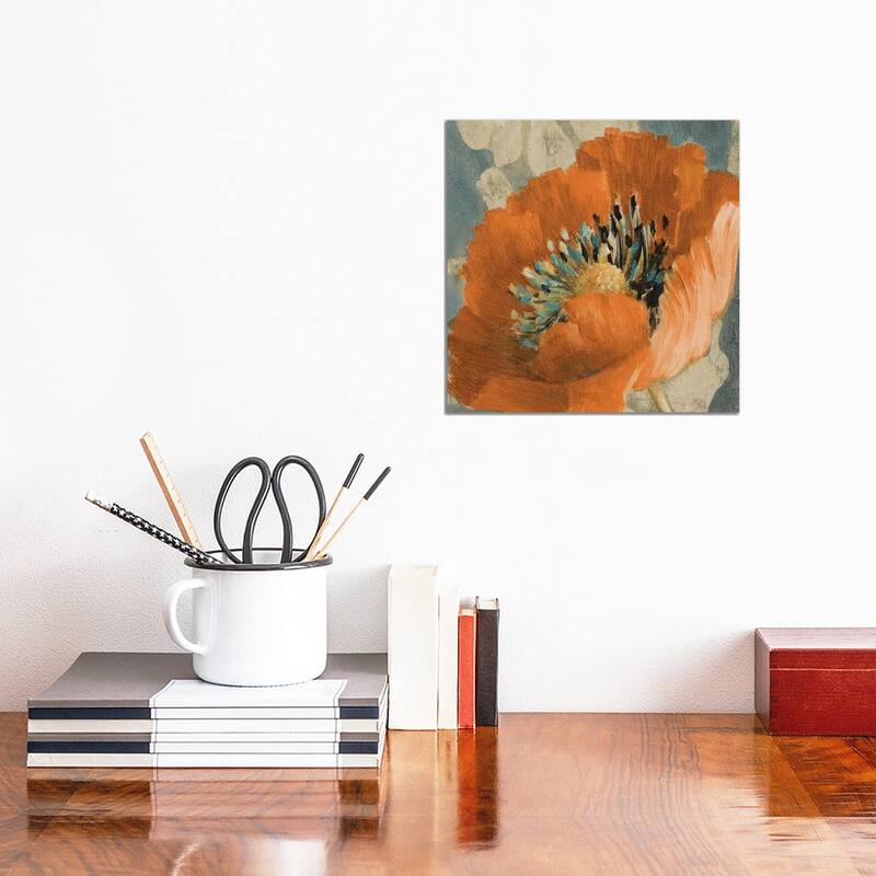 iCanvas "Orange Poppy" by Lanie Loreth Canvas Print - 12x12x0.75