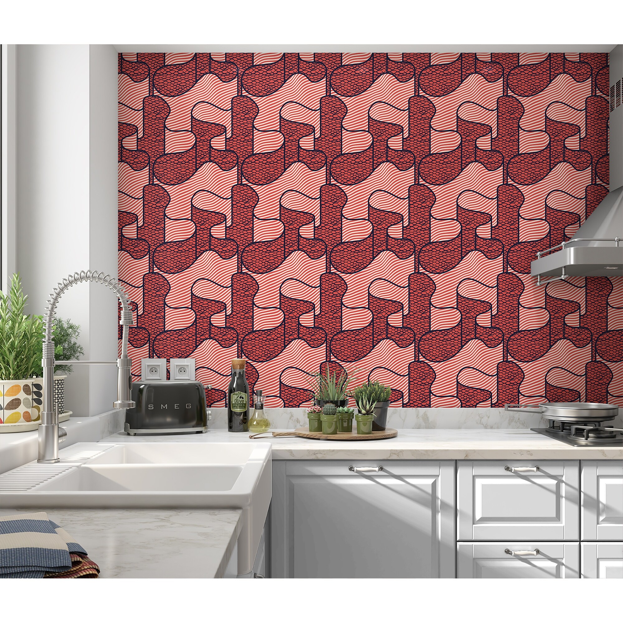 Red Peel And Stick Wallpaper / The Ultimate Guide To Removable