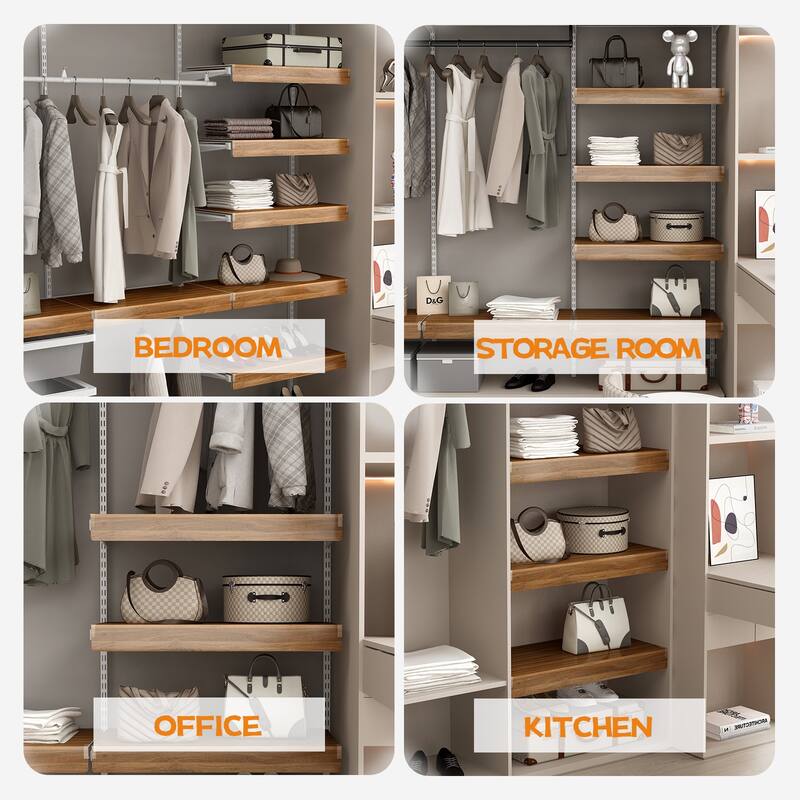 5 Pcs Wire Shelf Covers, Foamed PVC Wire Rack Covers for Removable Closet (Not Wood), Pantry Shelves for Cabinet Bathroom