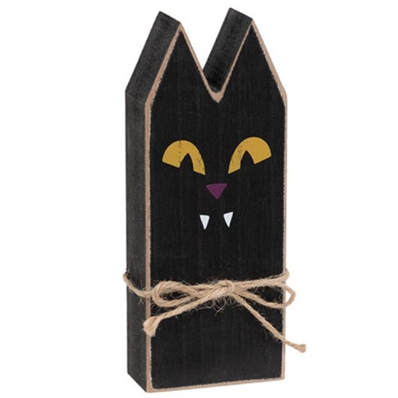 3/Set - Wooden Primitive Halloween Friend Block Sitters - Multi