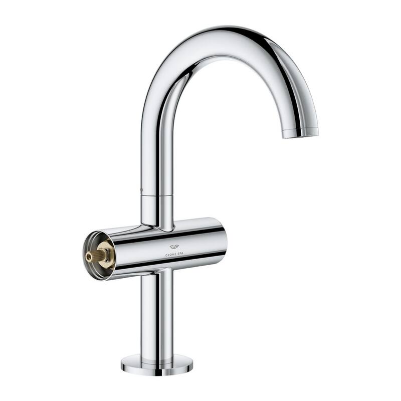 Grohe 21 148 Atrio New 1.2 GPM Single Hole Bathroom Faucet with Pop-Up - Starlight Chrome