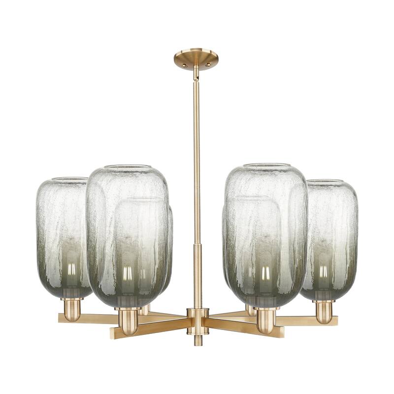 Innovations Lighting Downtown Urban - Brookhaven Cloche - 6 Light 24" Stem Hung Chandelier