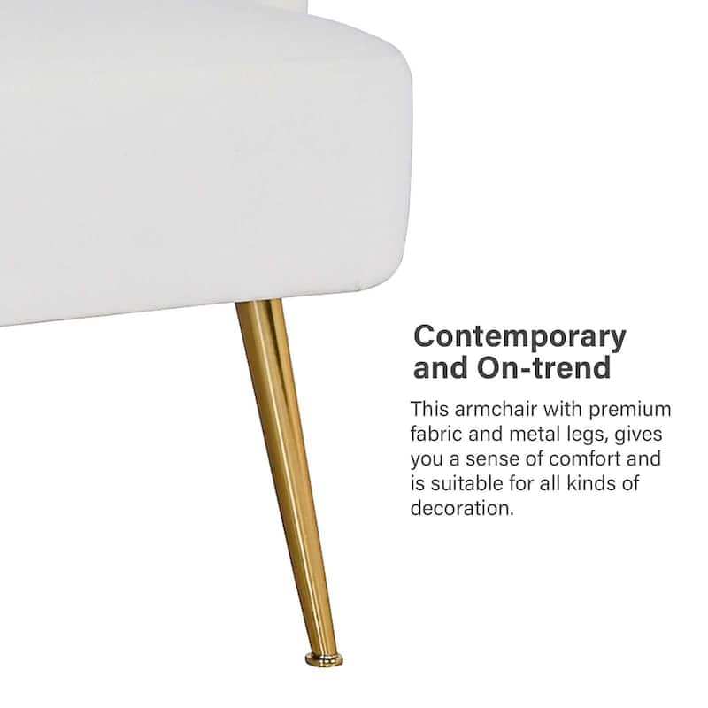 Ferrera Comfy Accent Armchair with Recessed Arms Set of 2