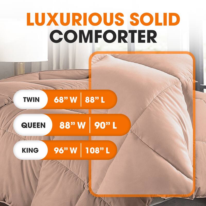 Cheer Collection All Season Down Alternative Hypoallergenic Comforter