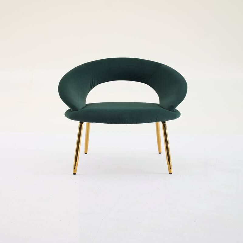 Set of 1 Velvet Fabric Dining Chairs