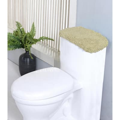 HomerWeavers WaterFord Collection fabric Toilet Tank Cover Cotton Soft,Machine Washable 10"x22" Toilet Tank Lid Cover