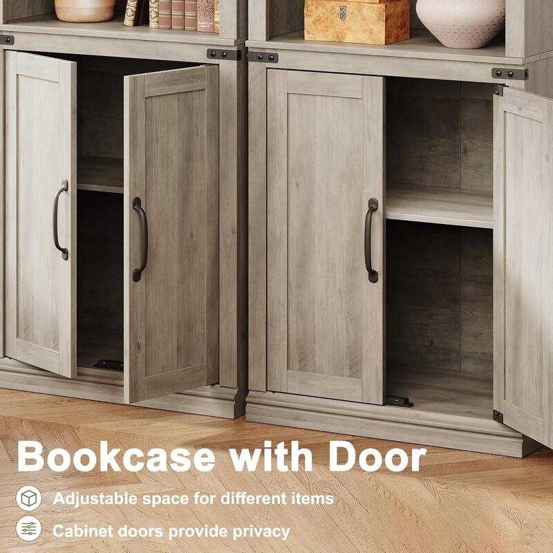 69 Inch Freestanding Modern Tall Bookcase for Living Room, Home, Office - N/A