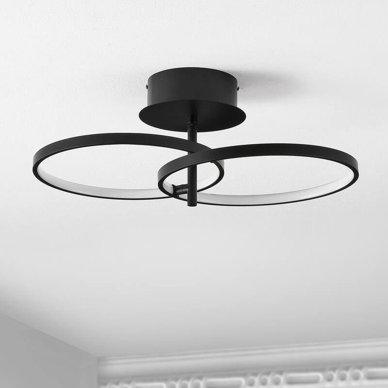 SAFAVIEH Reyah LED 12-inch Flush Mount - 11"W x 11"D x 7"H