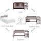 preview thumbnail 14 of 33, Storkcraft Pacific 4-in-1 Convertible Crib and Changer - 2 Open Shelves, Water-Resistant Vinyl Changing Pad with Safety Strap