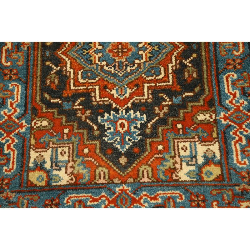 Hand Knotted Oriental 100% Wool Carpet Transitional Floral Greys & Charcoal Oushak Runner Rug - 8' 0'' X 2' 7''
