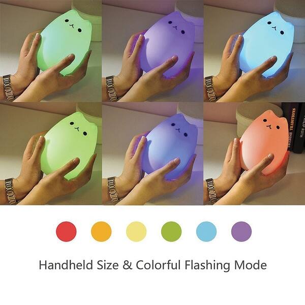 Shop What On Earth Color Changing Led Cat Night Light Cute