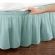 preview thumbnail 25 of 30, Elastic Bed Wrap Ruffle Bed Skirt Green - Queen/King
