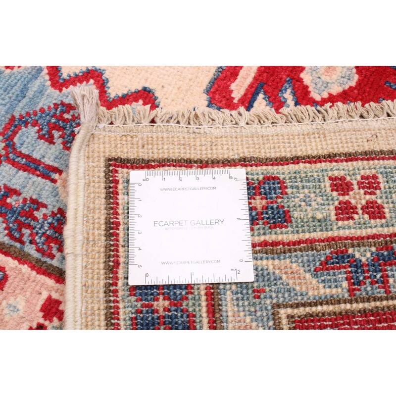 ECARPETGALLERY Hand-knotted Finest Ghazni Ivory Wool Rug - 6'7 x 9'2