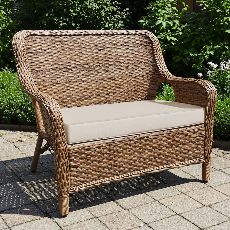 Classic Accessories Montlake FadeSafe Water-Repellent Outdoor Bench Cushion, 41"W x 18"D x 3"T
