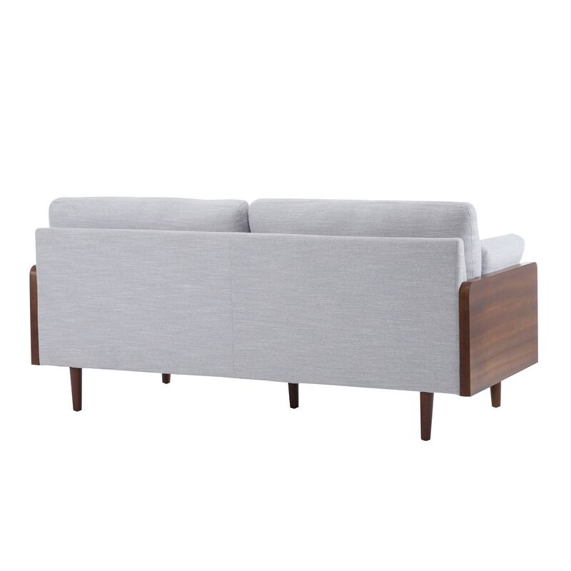 Mid-Century Modern Sofa with Slim Track Arms