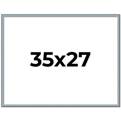 35x27 Frame Rustic Sky Blue Solid Wood Picture Frame | 0.75 Inch