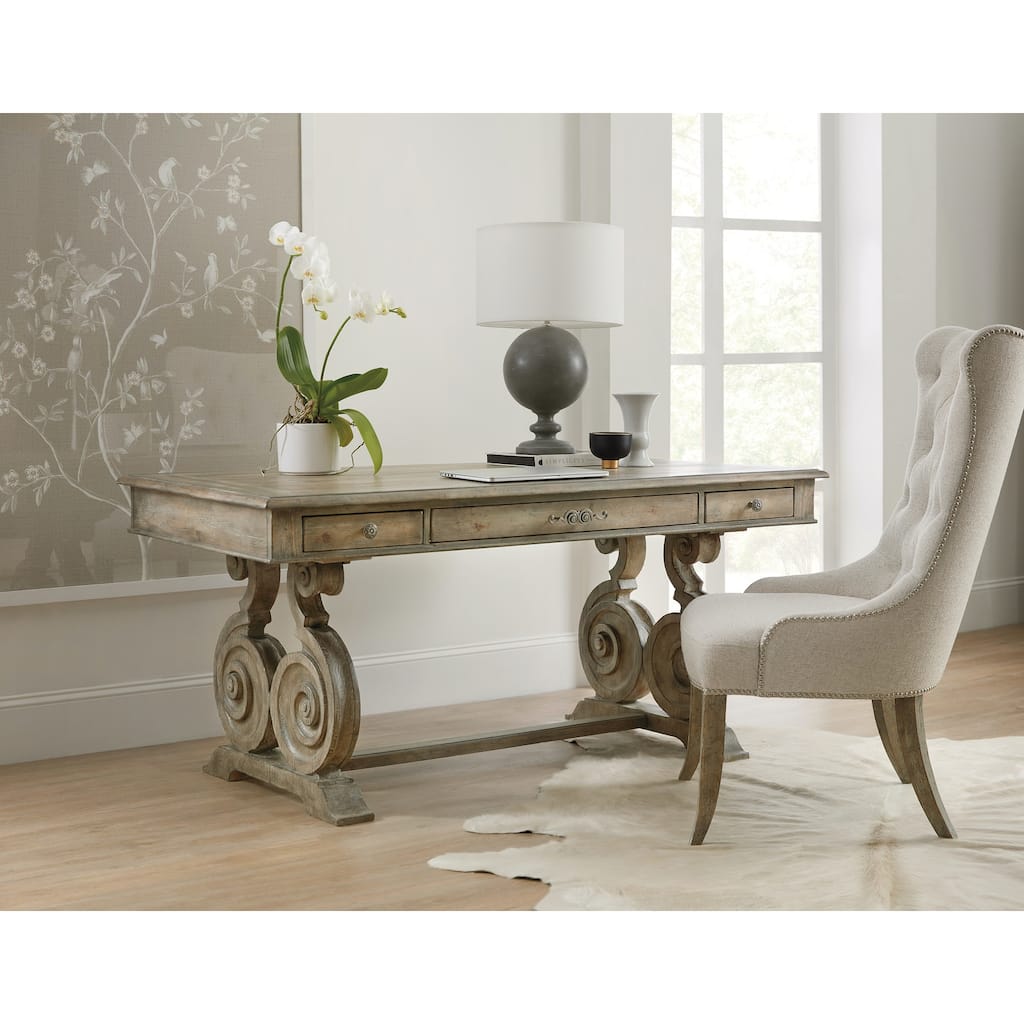 Hooker Furniture Castella 66" Wide Old World Traditional Rustic