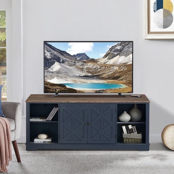 Solid Wood TV Stand / Unit with Storage - Off the Grain