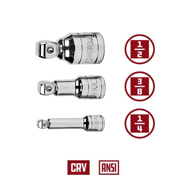 Oranmay 3 8 Long Short Drive Extension Bar Set Adapter Socket Ratchet Wrench Extender Connecting Rod Hand Adjustment Tools Socket Wrenches