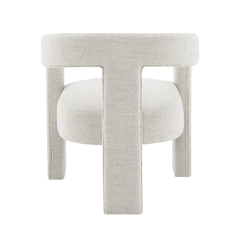 Set of 2 Boucle Upholstered Dining Chairs in Beige
