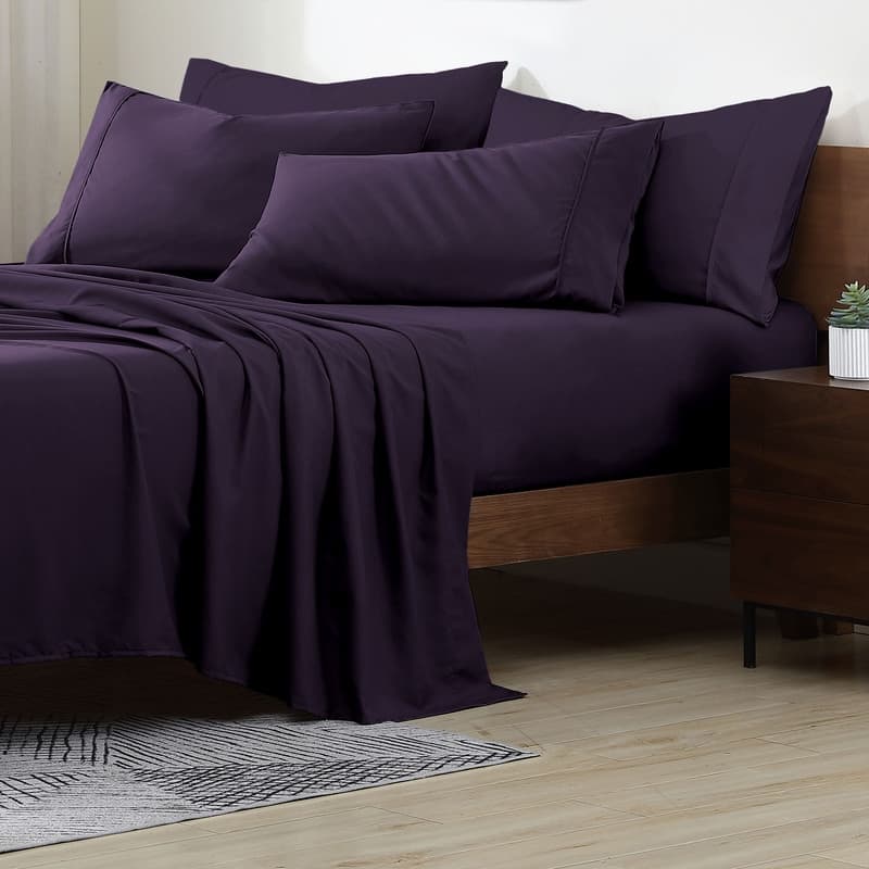 Swift Home Premium Ultra Soft Microfiber 6-Piece Sheet Set with Extra Pillowcases