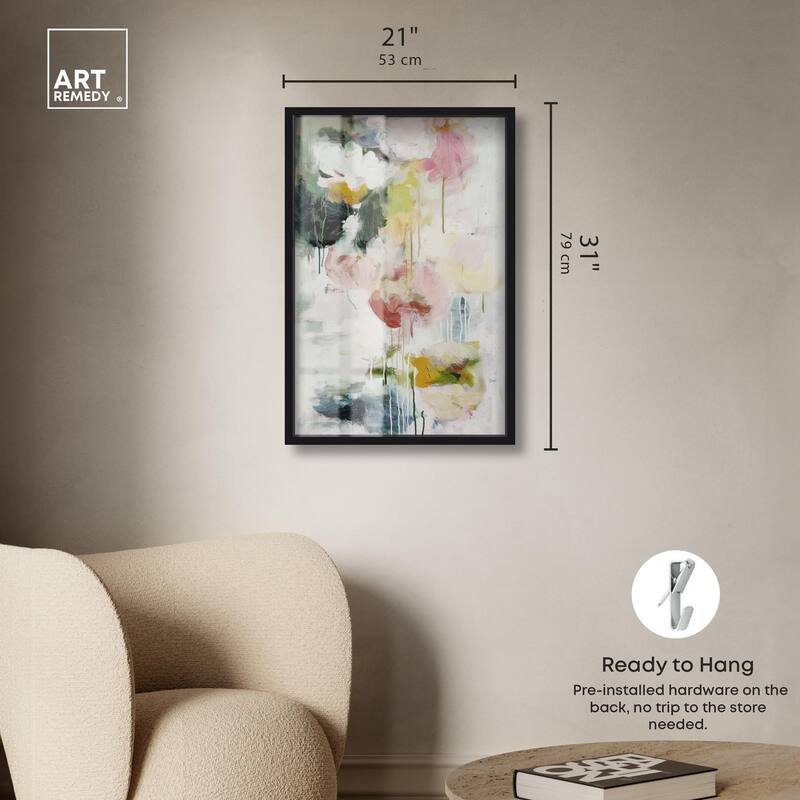 Dripping Colors III Shadowbox by Art Remedy