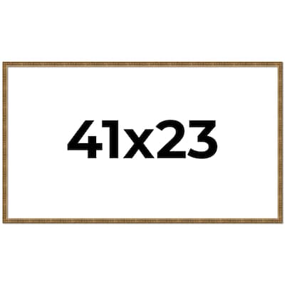 41x23 Frame Gold Kingsley Distressed Solid Wood Picture Frame Width