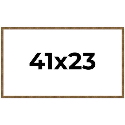 41x23 Frame Gold Solid Wood Picture Frame - Complete Modern Photo