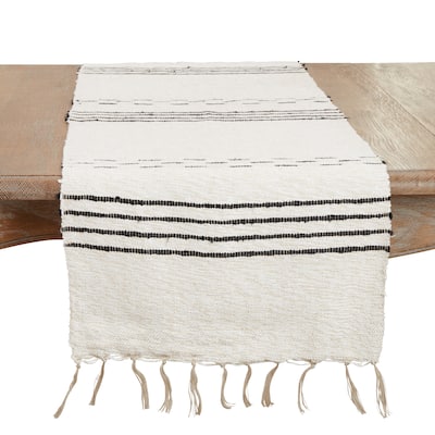 Sleek Dash and Stripe Table Runner - 16"x72"
