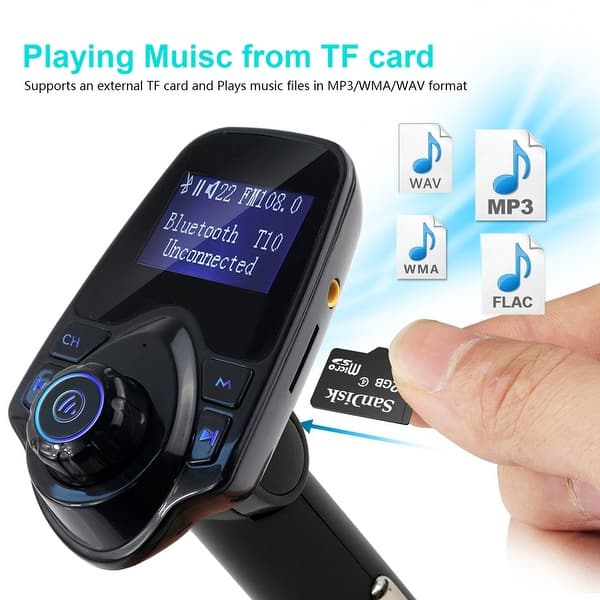 Wireless In-Car Bluetooth FM Transmitter Car Kit MP3 Radio Adapter USB Charger