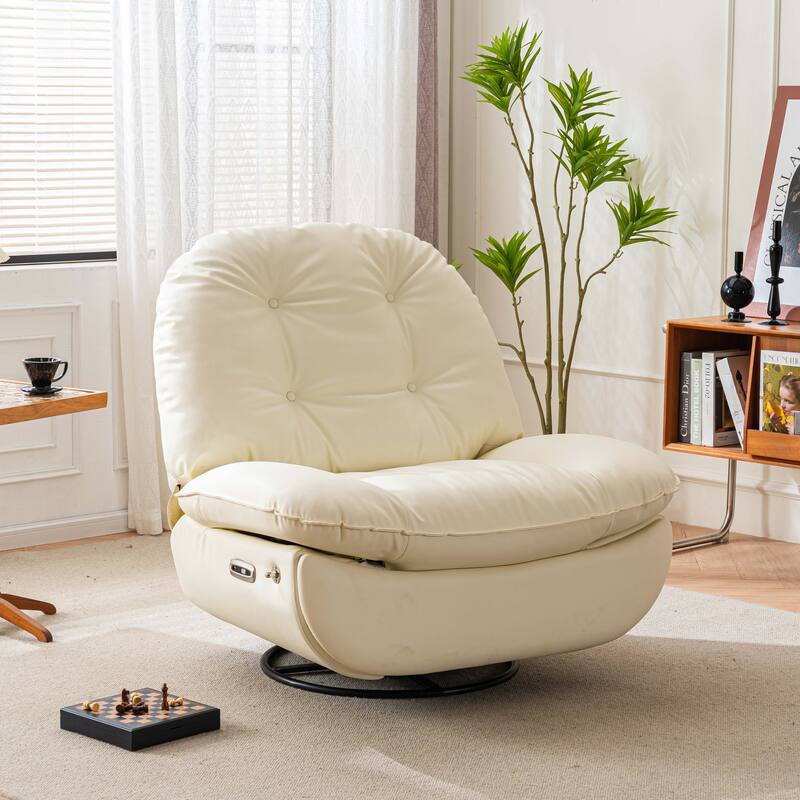 Power Swivel Recliner With USB Charger and Bluetooth Music Player