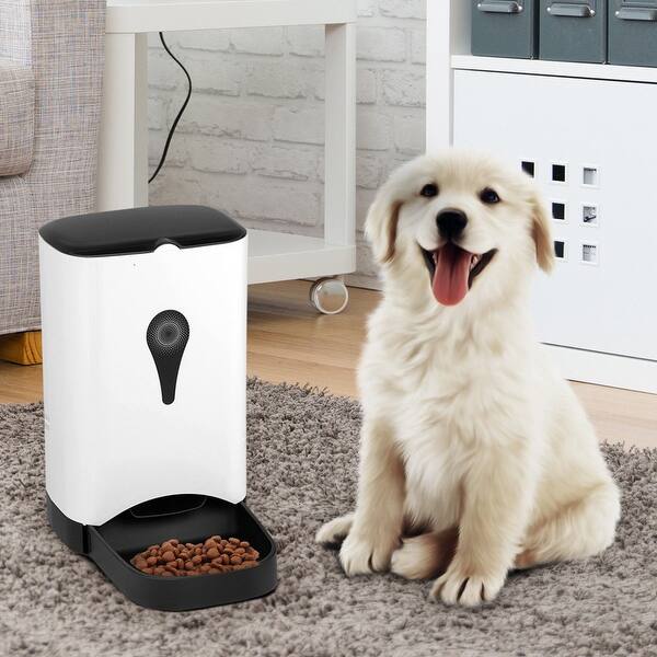 Shop Gymax Automatic Pet Feeder For Dog Cat Food Dispenser Voice