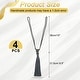 preview thumbnail 19 of 24, Handmade Elegant Curtain Tiebacks with Tassel Dark Gray - 4 Pack