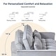 preview thumbnail 20 of 27, 3 in 1 Velvet Sofa Bed with Adjustable Backrest