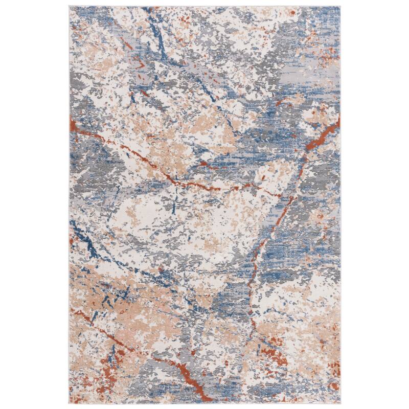 SAFAVIEH Eternal Chiyoe Modern Abstract Rug - 9' x 12' - Grey/Blue Gold