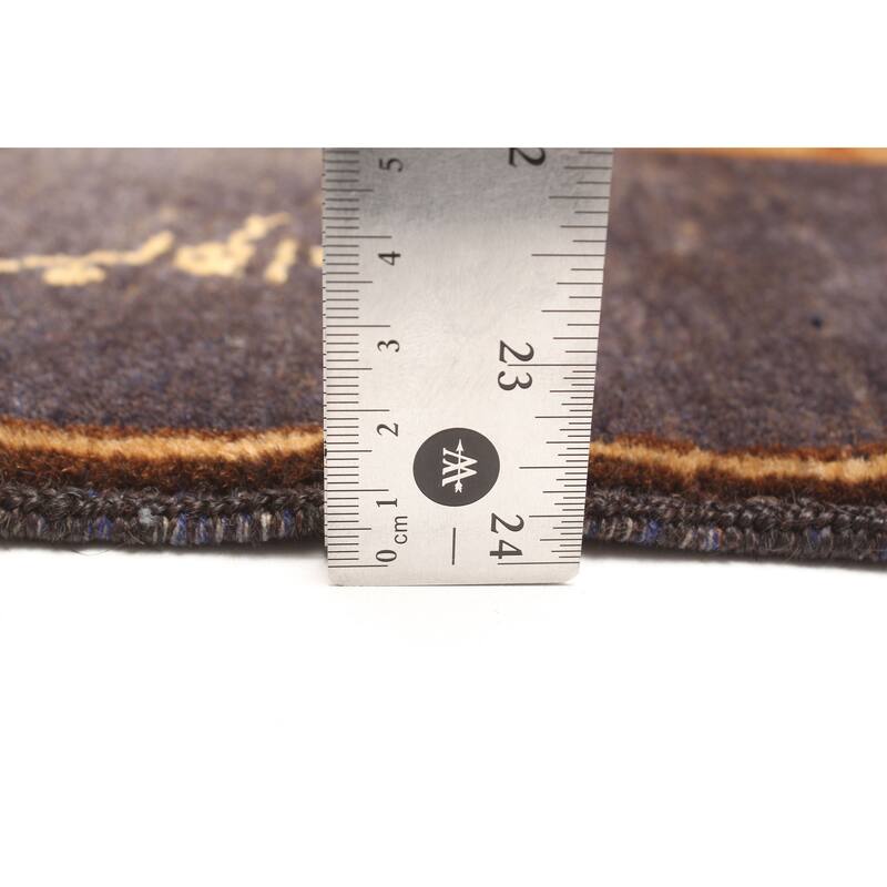 ECARPETGALLERY Hand-knotted Teimani Brown Wool Rug - 2'8 x 4'8