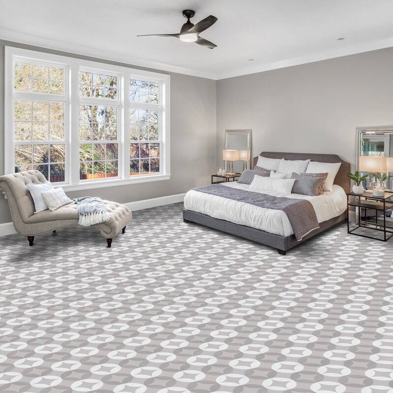 Retro Self Adhesive Vinyl Floor Tile - Mod Diamond - 20 Tiles/20 sq. ft.