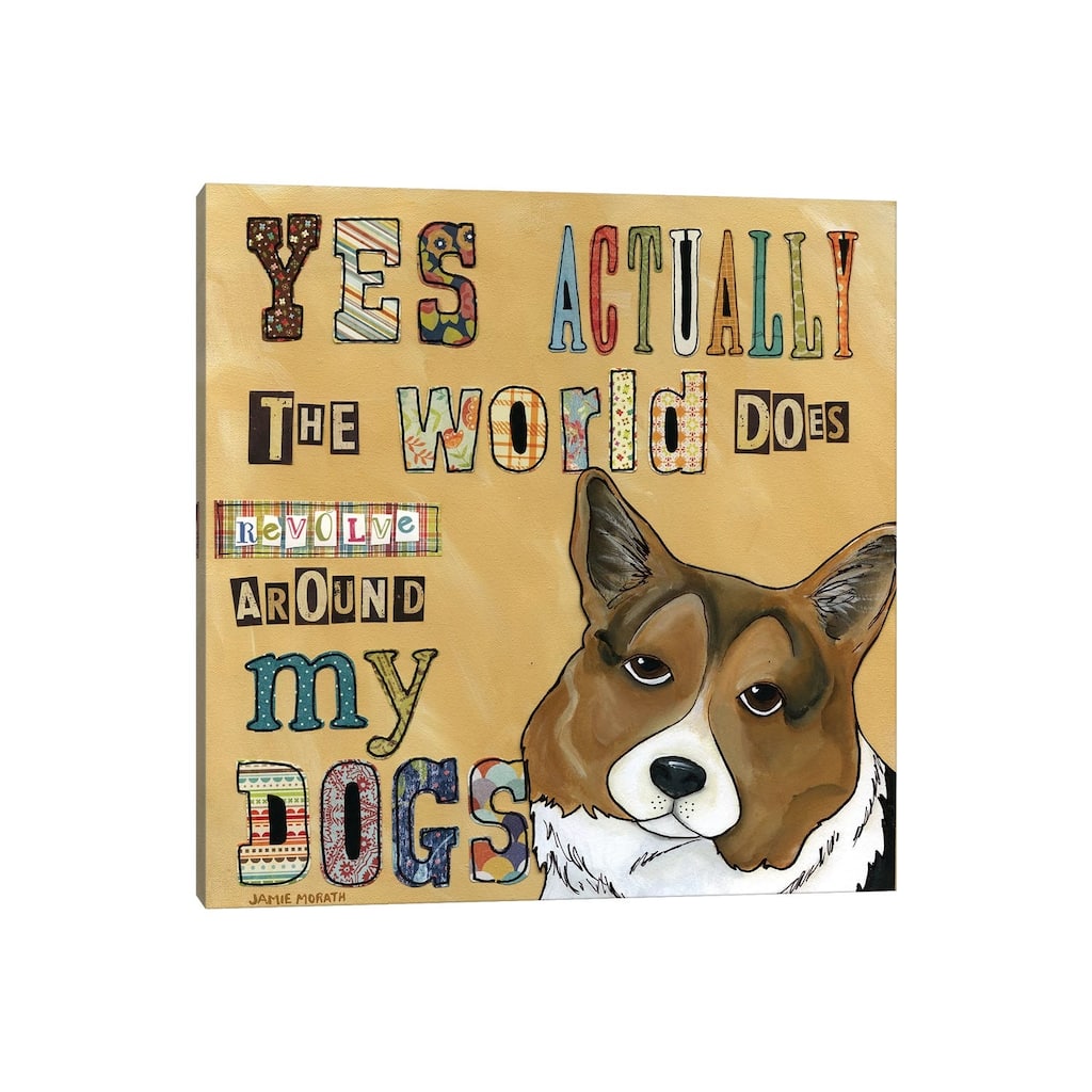 iCanvas "Around My Dog" by Jamie Morath Canvas Print