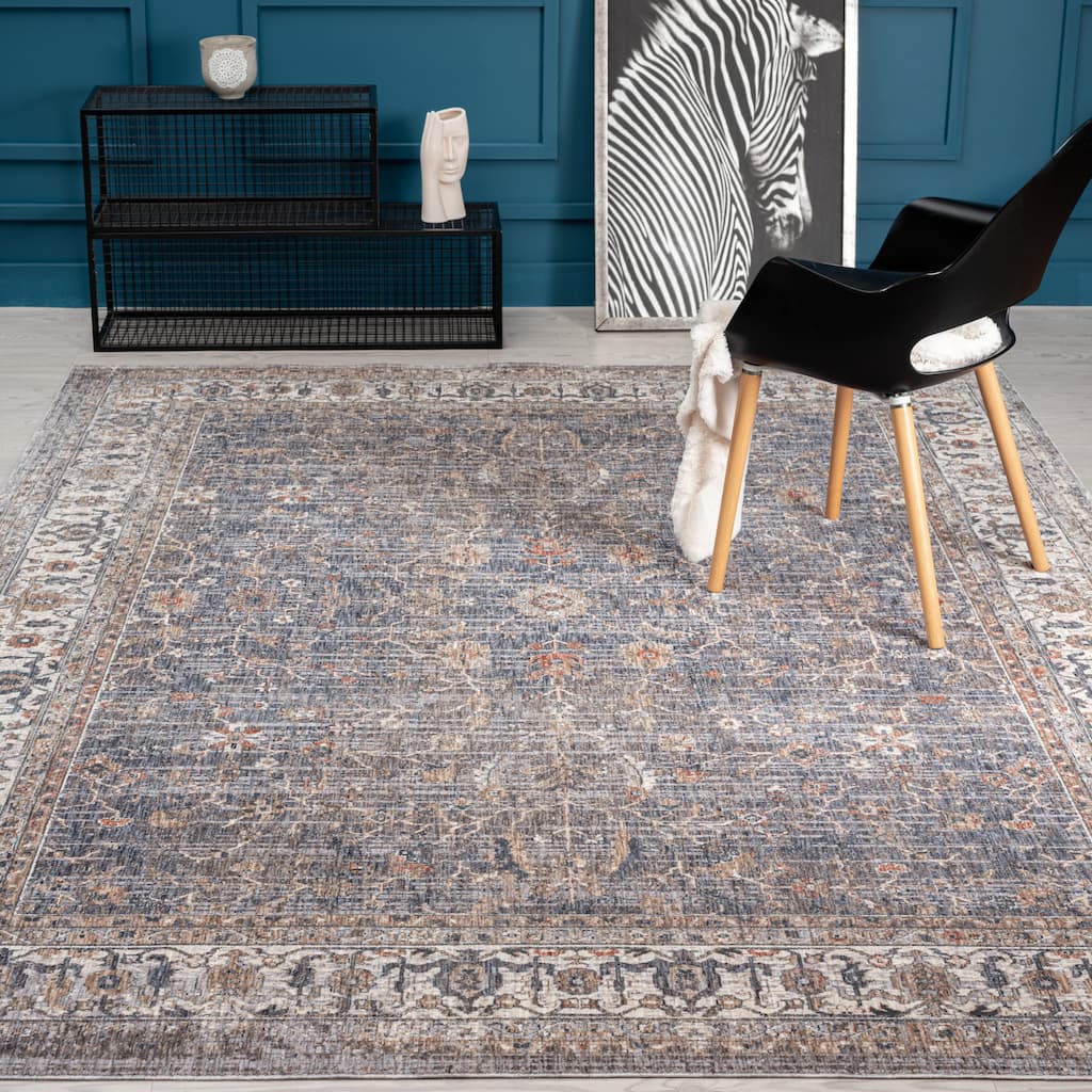 Traditonal Bordered Area Rug
