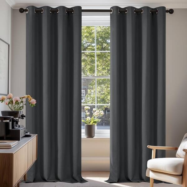 Deconovo Grommet 52 Width Curtains (2 Panel)