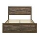 preview thumbnail 6 of 8, Natural Pineood Queen Size Platform Bed with 10 Wooden Slats Support, No Box Spring Needed
