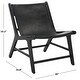 preview thumbnail 31 of 37, SAFAVIEH COUTURE Alanarose Leather Accent Chair - 26"W x 33"D x 33"H