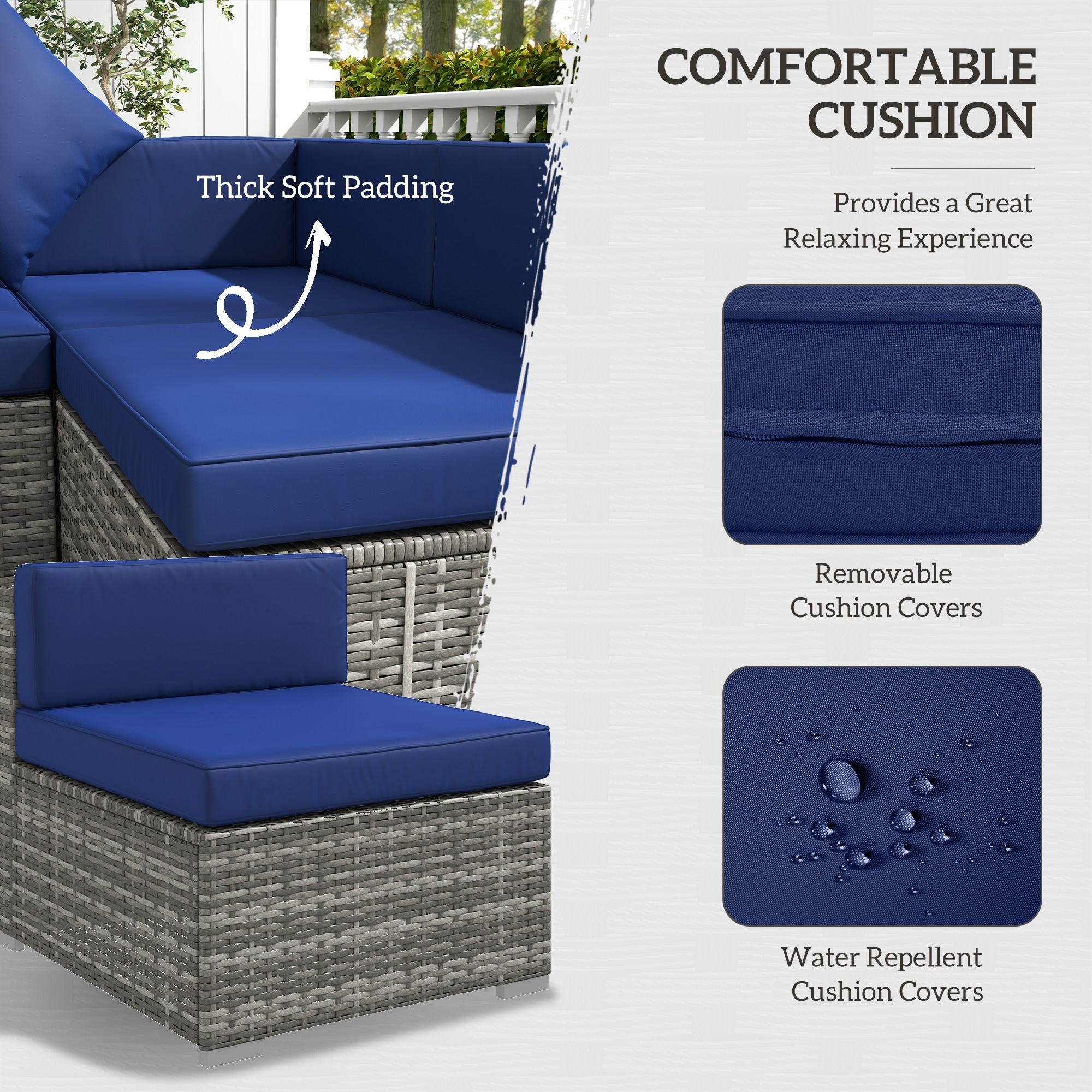 Siara 7 piece modern rattan new arrivals