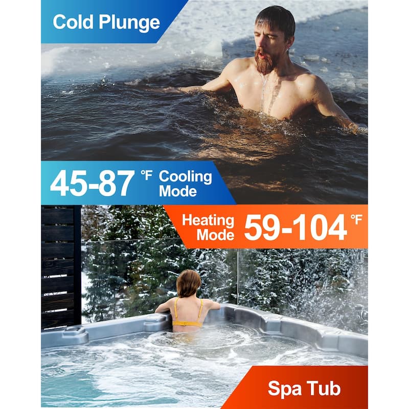 40000 BTU Pool Heat Pump for 13000 Gallon Swimming Pools - 35"L x 14"W x 22"H