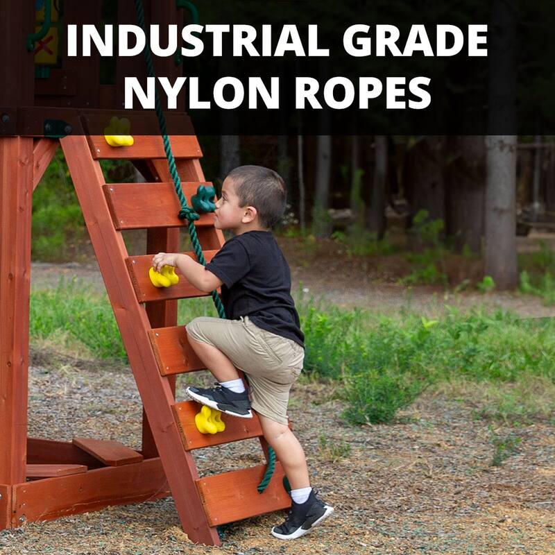 Gorilla Playsets Sweetwater Deluxe Wood Swing Set with Dual Slides