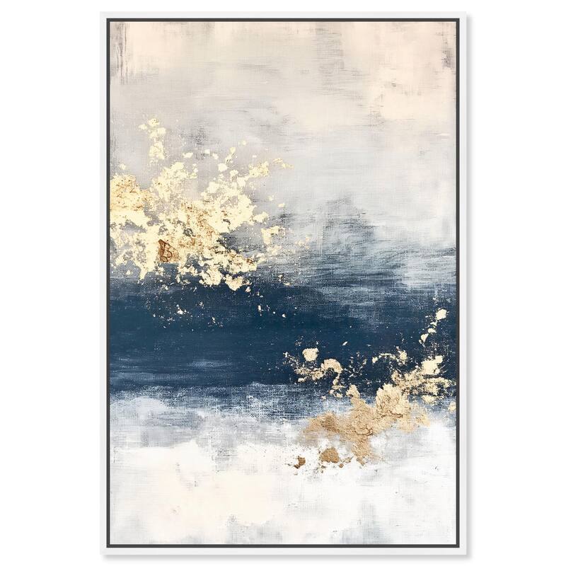 Ocean's Gold Hues I Canvas by Art Remedy - White - 36" x 54"