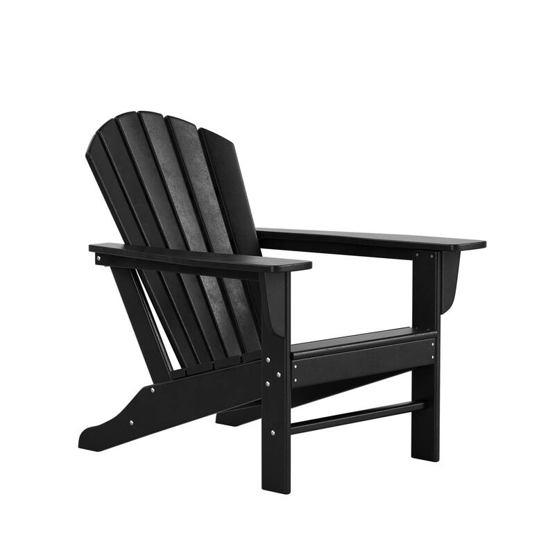 Altura Outdoor 5-Piece Adirondack Chair With Square Coffee Table Conversation Set