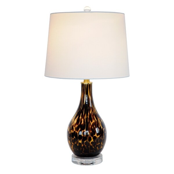 Tortoise glass lamp top