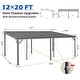preview thumbnail 36 of 47, Domi Lean to Gazebo, Outdoor Hardtop Wall Mounted Gazebo with Sloping Galvanized Steel Roof
