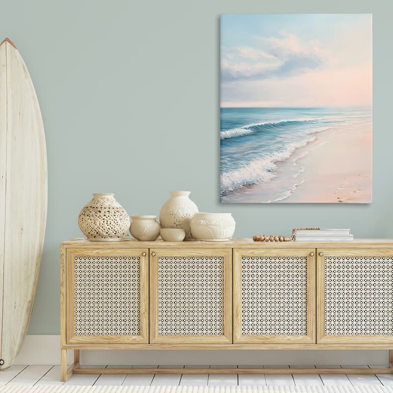 Stupell Serene Sands at Sunset Canvas Wall Art Design By Franklyn Gregory